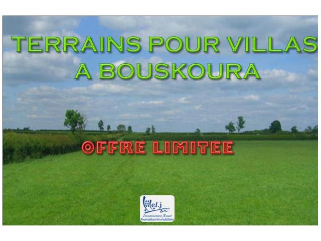 Terrain pour villa R+1 à BOUSKOURA