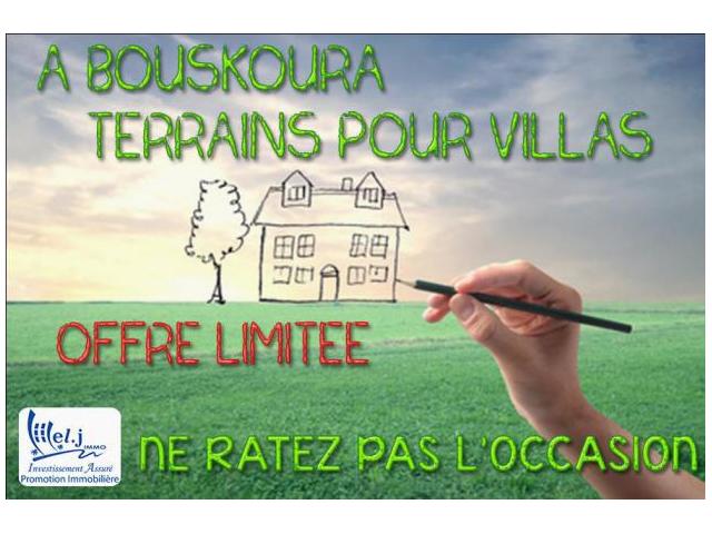 Terrain pour villa R+1 à BOUSKOURA