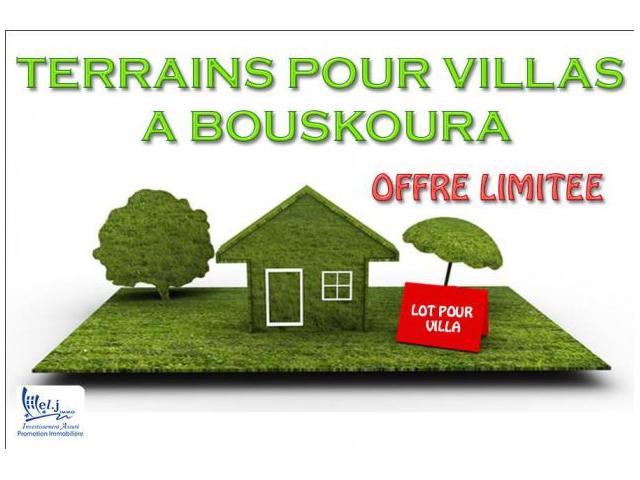 Terrain pour villa R+1 à BOUSKOURA