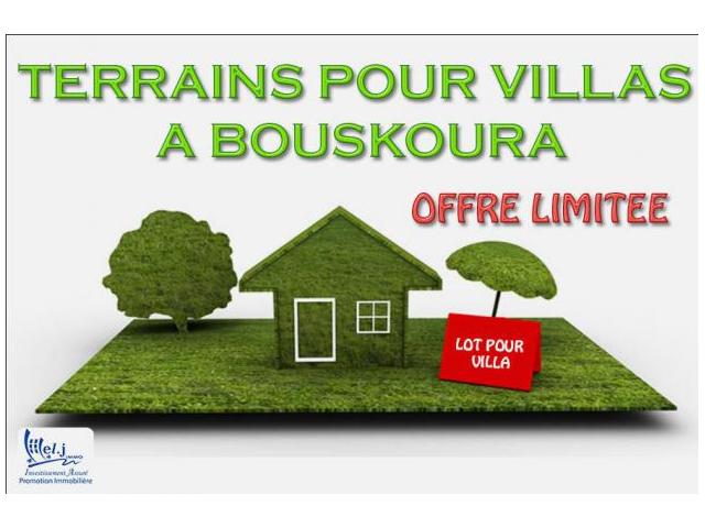 Terrain pour villa R+1 à BOUSKOURA