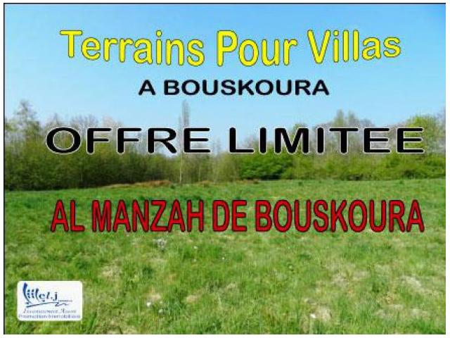Terrain pour villa R+1 à BOUSKOURA