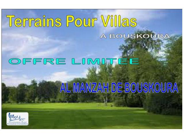 Terrain pour villa R+1 à BOUSKOURA