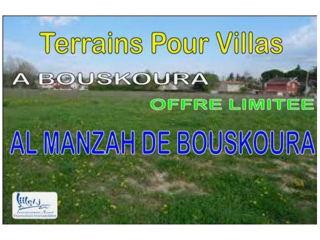Terrain pour villa R+1 à BOUSKOURA