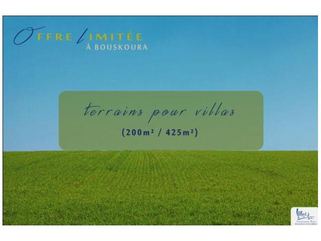 Terrain pour villa R+1 à BOUSKOURA
