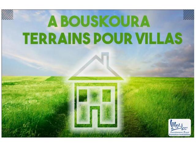 Terrain pour villa R+1 à BOUSKOURA