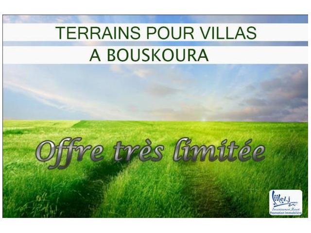Terrain pour villa R+1 à BOUSKOURA