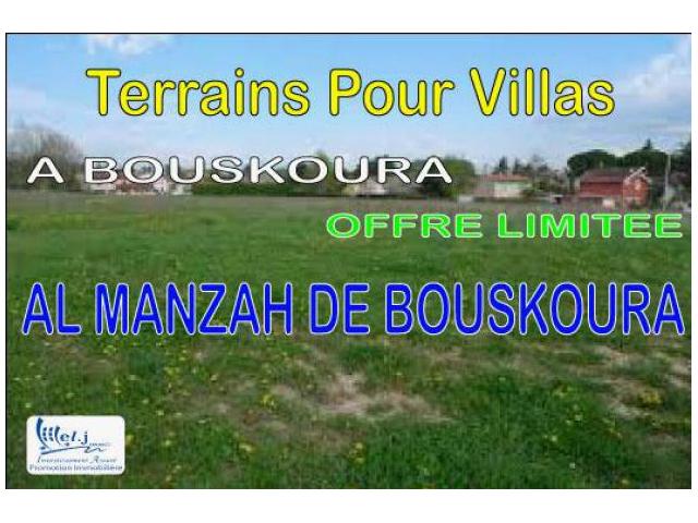 Terrain pour villa R+1 à BOUSKOURA