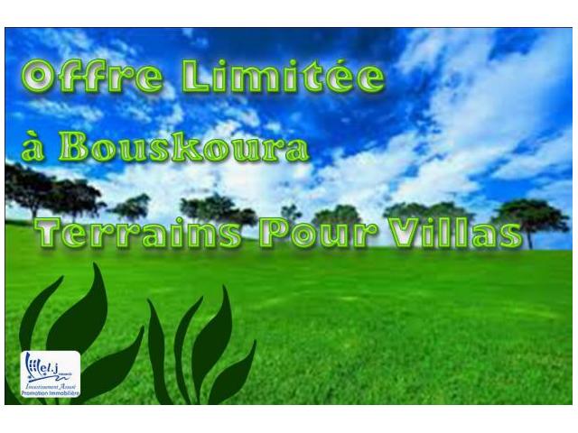 Terrain pour villa R+1 à BOUSKOURA