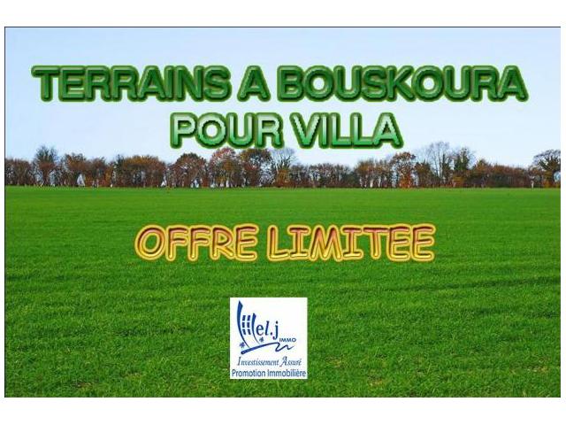Terrain pour villa R+1 à BOUSKOURA
