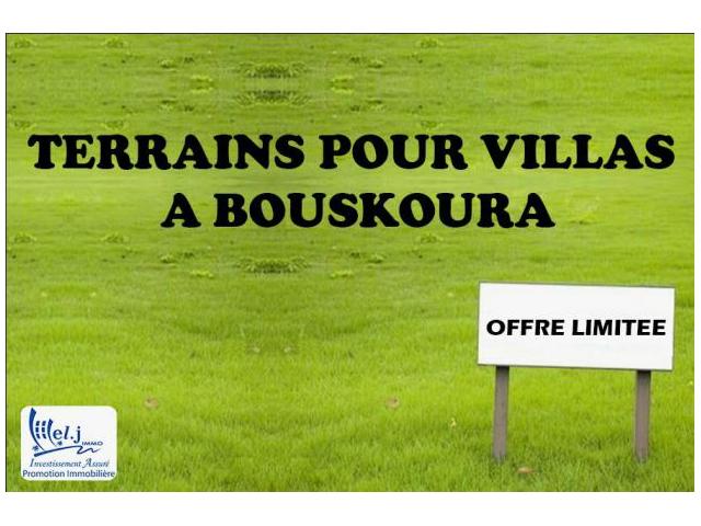 Terrain pour villa R+1 à BOUSKOURA
