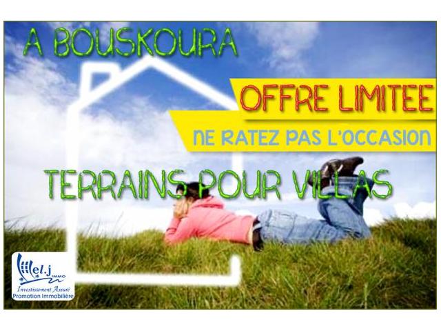 Terrain pour villa R+1 à BOUSKOURA