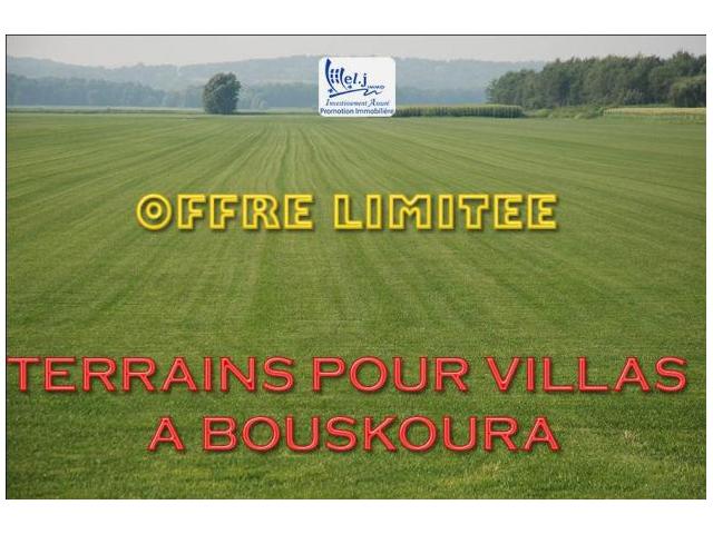 Terrain pour villa R+1 à BOUSKOURA