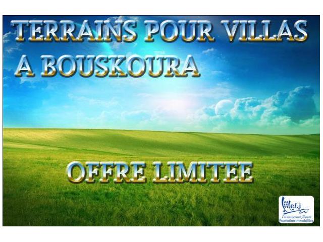 Terrain pour villa R+1 à BOUSKOURA