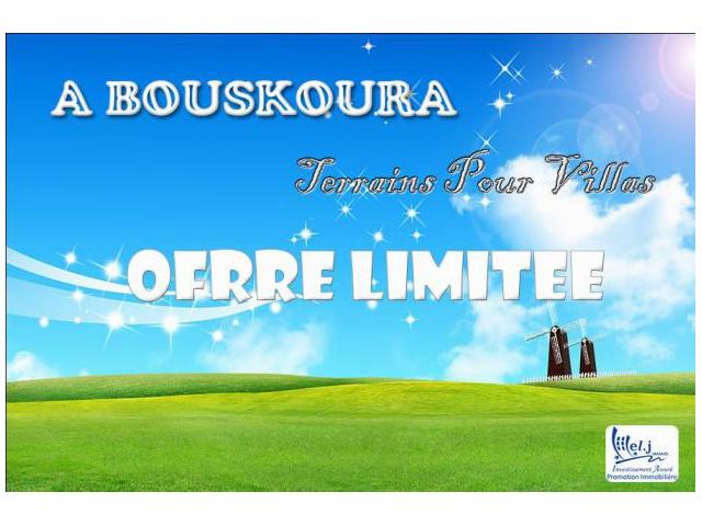 Terrain pour villa R+1 à BOUSKOURA
