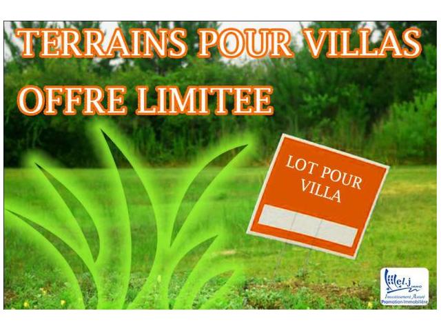 Terrain pour villa R+1 à BOUSKOURA