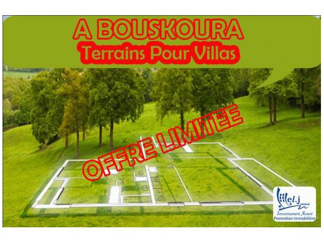 Terrain pour villa R+1 à BOUSKOURA