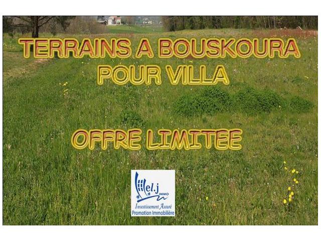 Terrain pour villa R+1 à BOUSKOURA