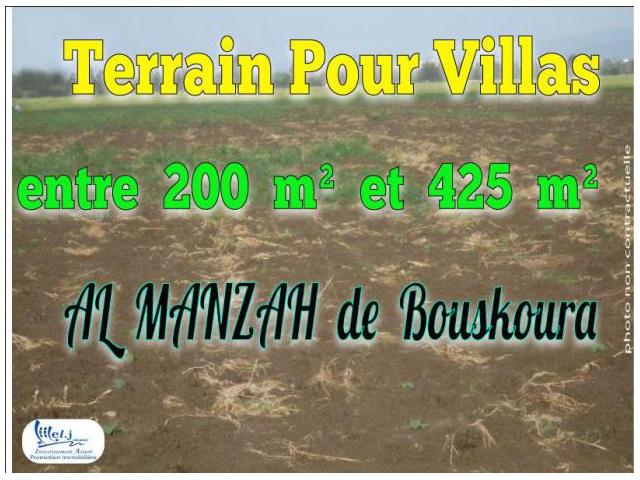 TERRAINS A VENDRE BOUSKOURA