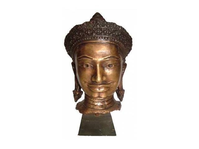 Tête de bouddha H. 25 ( Cm ) - Poids : 3 Kg