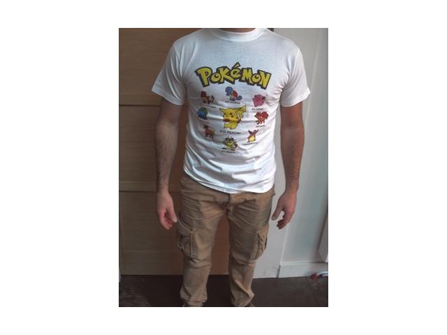 Photo Textile / tee-shirts / humoristiques  / Digimon / Pokémon / S / M / XL / Coton / lot / textile / fri image 1/6