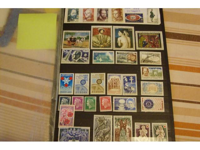 TIMBRES DE FRANCE ANNEE 1967 COMPLETE
