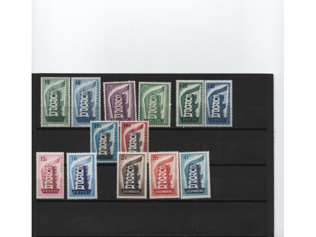 Timbres Europa de l'année 1956
