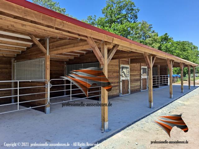 TOP Écuries, Boxes extérieurs, Box pour chevaux, Écurie ouverte, Construction d’écurie