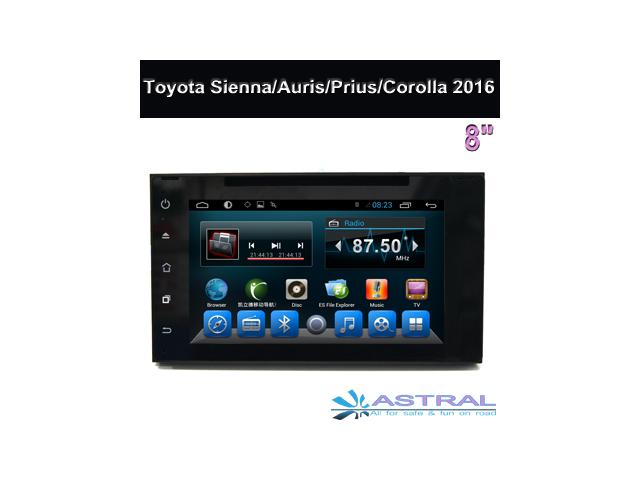 Photo Toyota Autoradio 2DIN GPS Bluetooth Toyota Sienna Auris Prius Corolla 2015 2016 2017 image 1/6