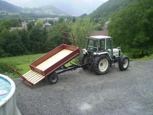 Tracteur + remorque agricole