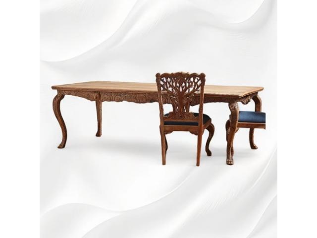 Transform Your Home with Handcarved Dining Tables