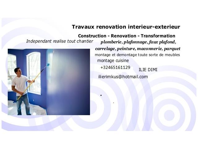 travaux renovation interieur peinture