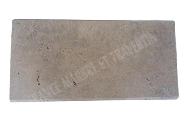 Travertin Beige Couvertine avec goutte d'eau 30,5x61  cm