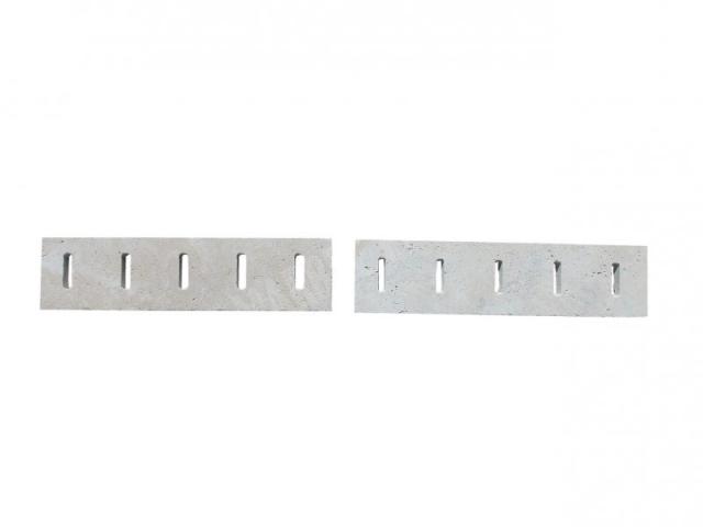 Travertin Beige Grille Rainure 12,5x50 cm