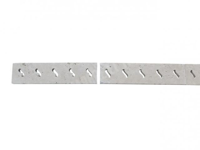 Travertin Beige Grille Serpent 12,5x50 cm