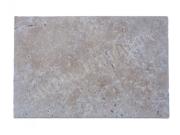 Annonce Travertin Beige Nuancé Margelle de Piscine Bord Arrondi 40,6x61 cm