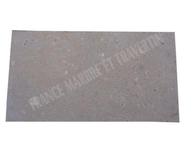 Travertin  Beige Nuancé Margelle de Piscine Bord Droit 30,5x61x5cm