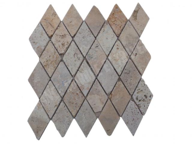 Travertin Jaune Mosaïque Modéle Losange