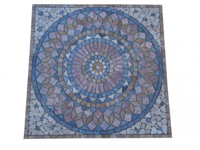 Travertin Multicolore Rosace 91x91 cm