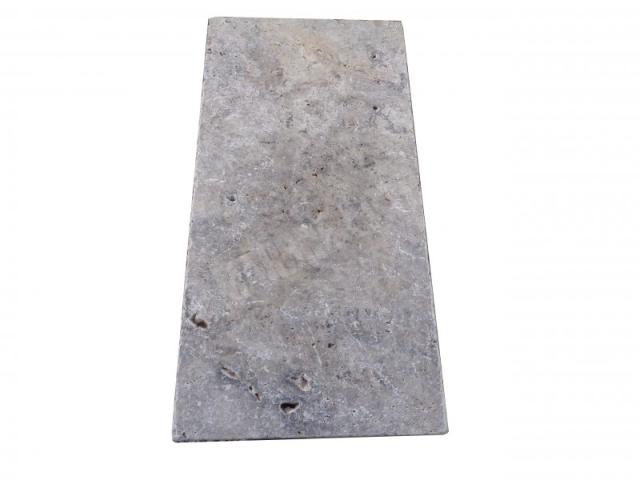 Travertin Silver Margelle de Piscine Bord Droit 33x61 cm