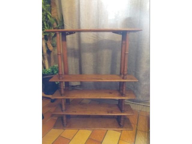 Très ancienne étagère de café en chêne