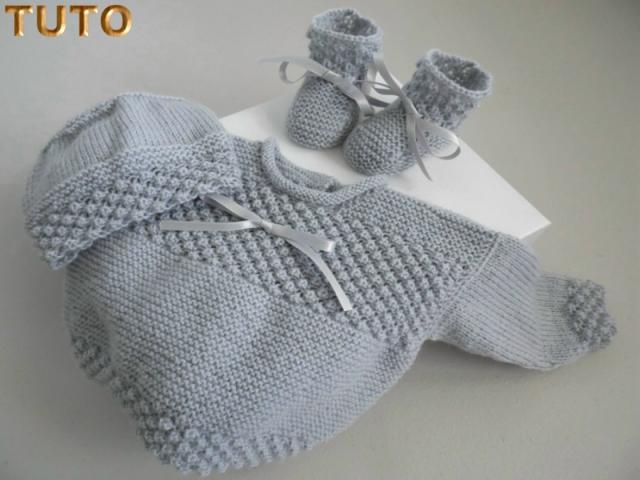 Tuto trousseau astrakan bébé tricoté main