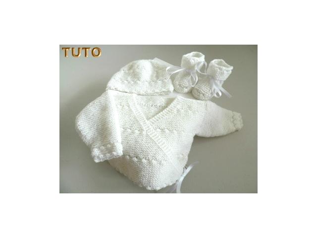 Photo Tuto trousseau tricot laine croisé blancs image 1/1
