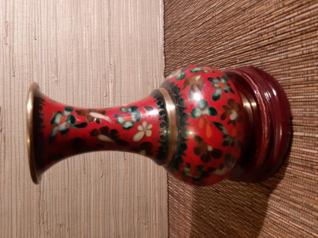 Vase chinois cloisonné