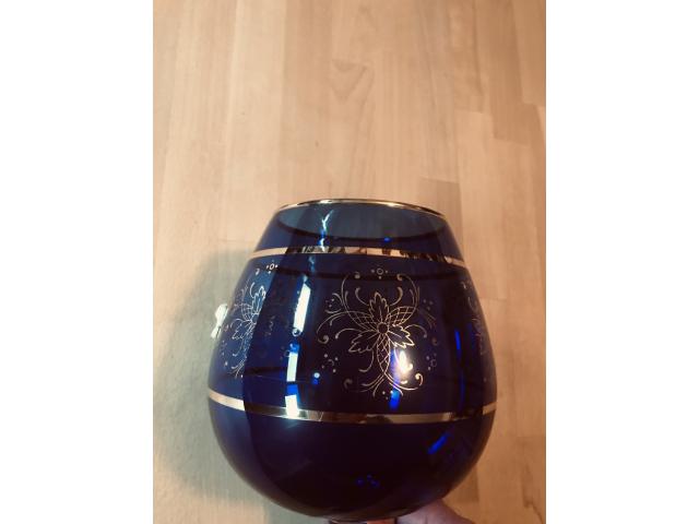 Photo vase opaline ( bleu ) image 1/4