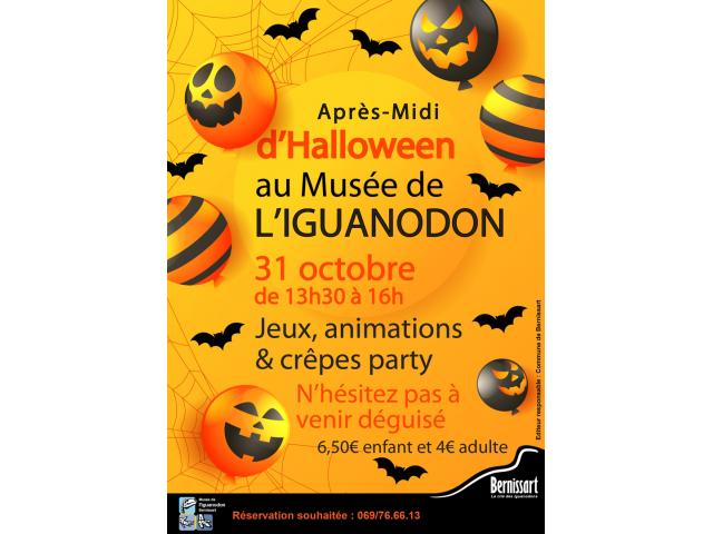 Venez fêter Halloween au Musée de l'iguanodon !