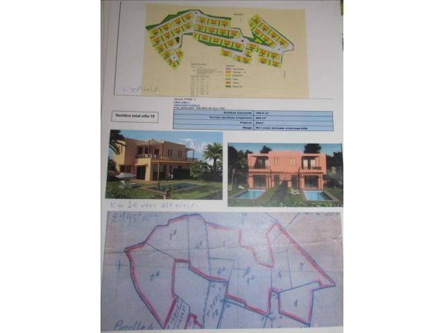 vente 2  terrain titrés surla  Rte Ouarzazate