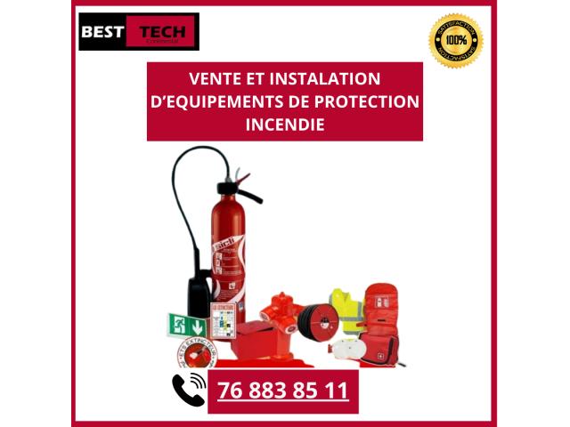 VENTE D'EQUIPEMENT DE PROTECTION INCENDIE INSTALLATION POSSIBLE