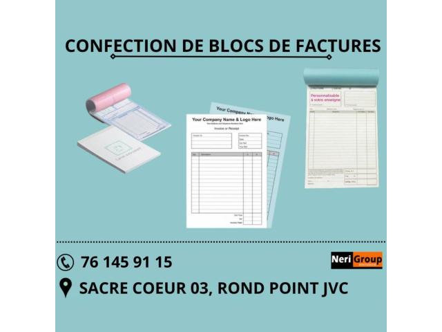 VENTE DE BLOCS FACTURES AU SENEGAL ....