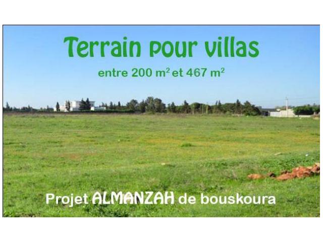 Vente de Terrain à Bouskoura