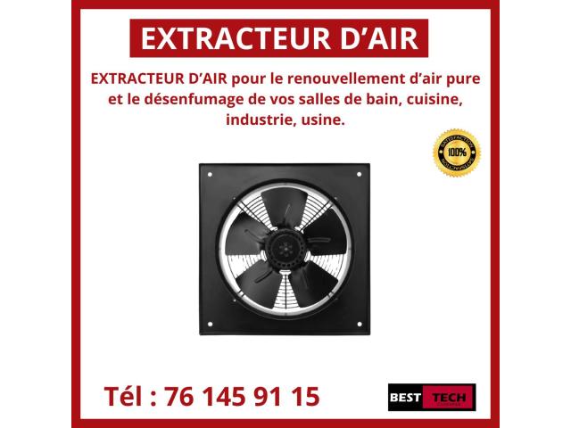 VENTE DES EXTRACTEURS D’AIR DE 250 à 600MM